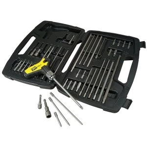 image of Stanley Tools FatMax T-Handle Ratchet Power Key Set of 43