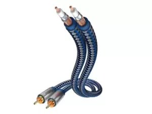 Image of Inakustik 00404007 audio cable 0.75 m 2 x RCA Blue