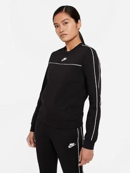 Image of Nike Millennium Fleece Sweat Crew - Black, Size L, Women