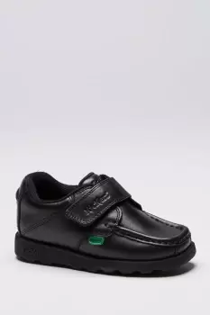 Image of Boys Infant Kickers Fragma Strap Shoes - Black - Size: 11 Junior