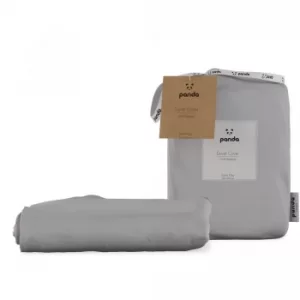 Image of Panda Bamboo Quiet Grey Duvet Cover Grey