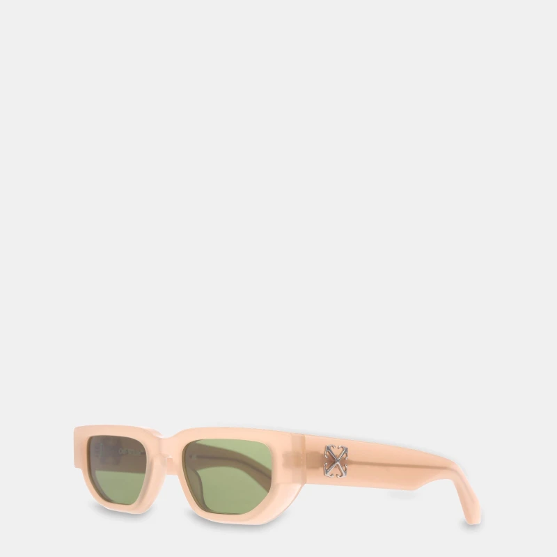 Image of Off White Greeley Sun Sunglasses Beige Green unisex One Size