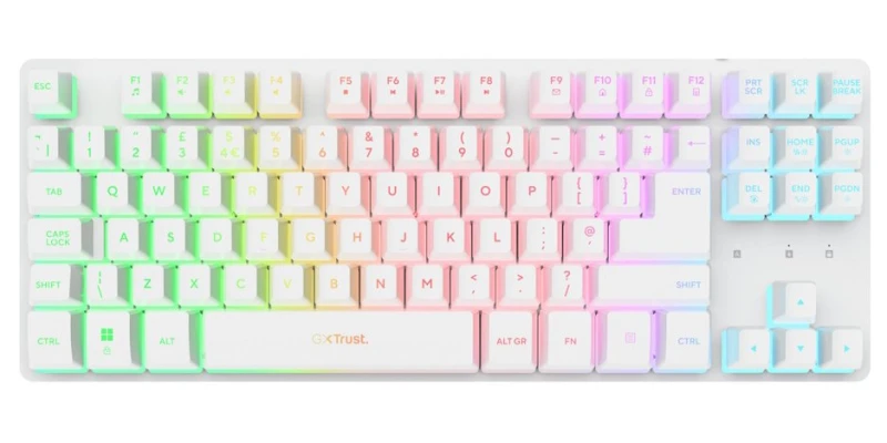 Image of Trust GXT831 THADO TKL WIRELESS KB WHT