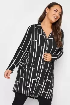 Image of Geometric Print Tunic Shirt