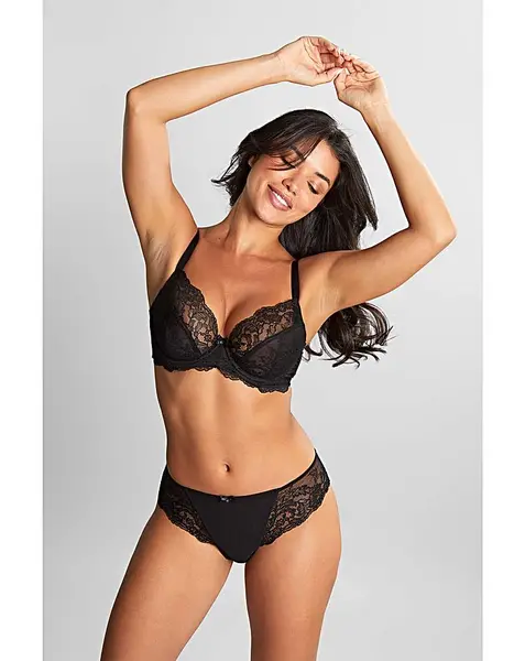 Panache Panache Ana Lace Plunge Wired Bra Black Female 30DD LJ27816