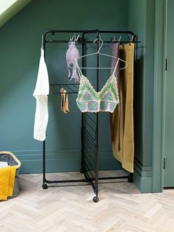 Image of Brabantia Hangon Tower Drying Rack, 23M - Matt Black 303982