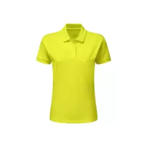 image of SG Ladies/Womens Polycotton Short Sleeve Polo Shirt (M) (Lime)