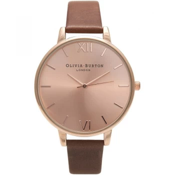 Image of Sunray Rose Gold & Chocolate Watch