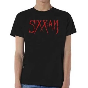 image of Sixx:A.M. - Logo Unisex Medium T-Shirt - Black