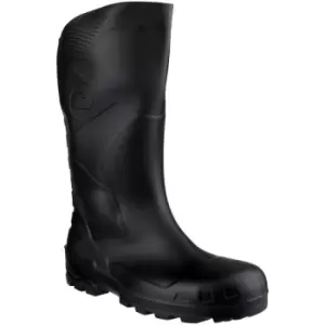 Image of Dunlop Devon Unisex Black Safety Wellington Boots (37 EUR) (Black) - Black
