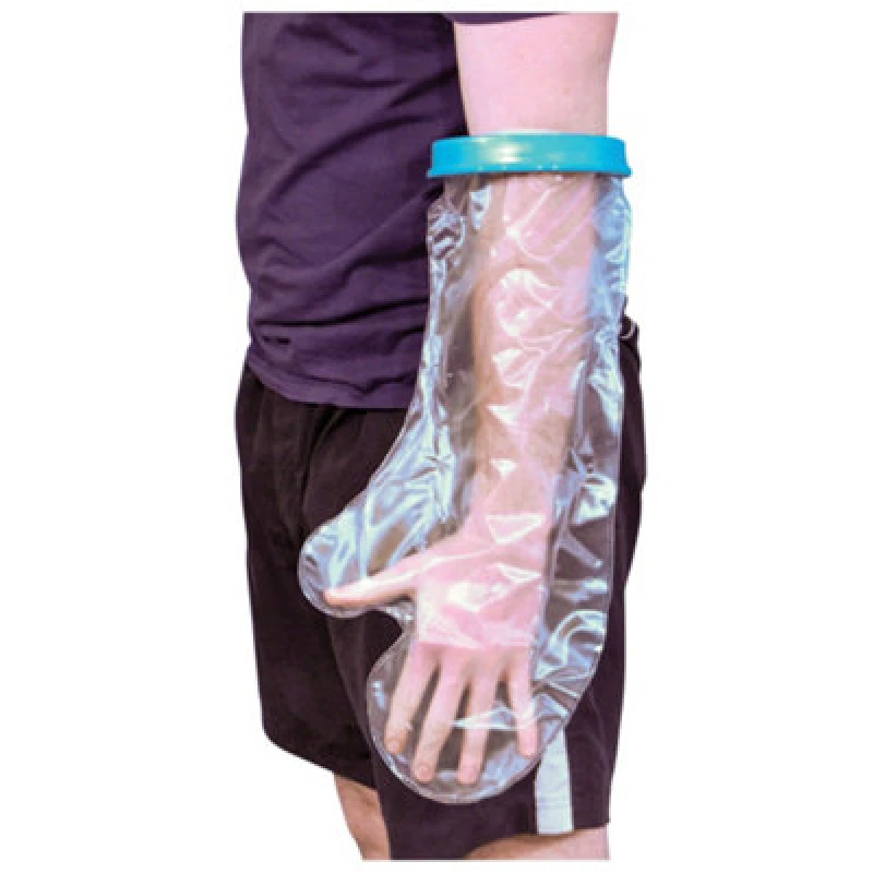 Image of Loops Waterproof Cast and Bandage Protector - Wide Adult Arm - Bathroom Washing Aid Multi