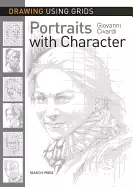 Image of drawing using grids portraits with character