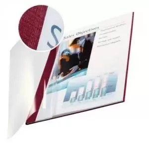 Leitz impressBIND Soft Covers, 14,0mm For 106-140 sheets, A4, Burgundy