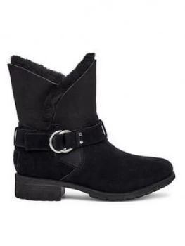 image of UGG Bodie Calf Boots - Black, Size 5, Women