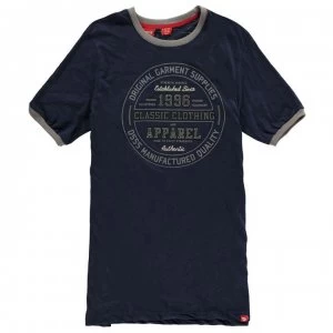 image of D555 Wilfred Classic T Shirt Mens - Navy