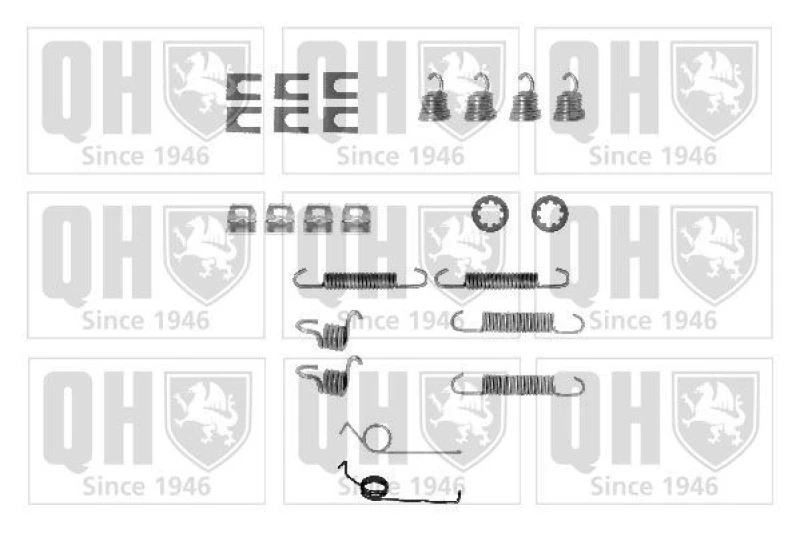 Image of QUINTON HAZELL Brake shoe fitting kit QUINTON HAZELL BFK208
