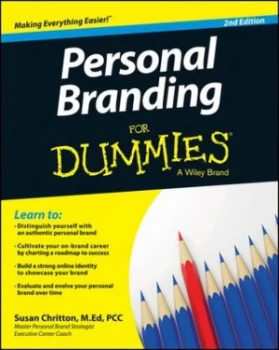 Image of Personal Branding for Dummies by Susan Chritton Book