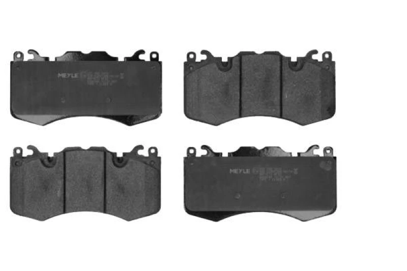 Image of MEYLE 025 246 5916 Brake pad set Front Axle, prepared for wear warning indicator, Original Quality, with anti-squeak plate Brake Pad Set,disc brake (