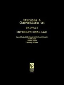 Image of Statutes and Conventions on Private International Law by Jason Chuah Paperback