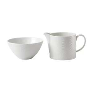 Image of Wedgwood Gio Sugar Bowl Cream Jug
