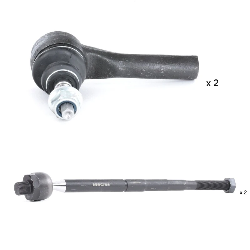 Image of RIDEX 770T0091 Repair Kit, tie rod with axle joint, Front Axle Right Repair Kit,tie rod (770)
