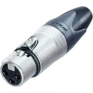 image of Neutrik NC3FXX XLR connector Socket, straight Number of pins: 3 Silver