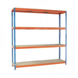 image of Slingsby VFM OrangeZinc Heavy Duty Painted Shelving Unit 379228