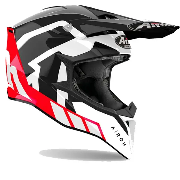 Image of Airoh Wraaap Reloaded Red Black Offroad Helmet Size XS
