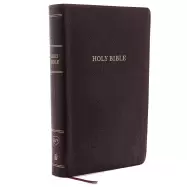 Image of kjv holy bible personal size giant print reference bible burgundy bonded le