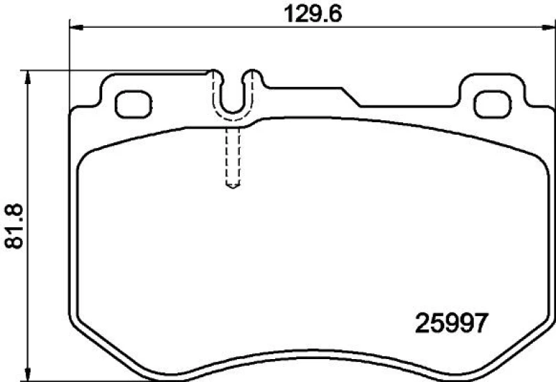 Image of HELLA Brake pad set HELLA 8DB 355 021-741