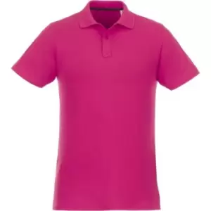 Image of Elevate Mens Helios Short Sleeve Polo Shirt (3XL) (Magenta)
