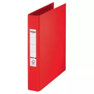 Image of Rexel A5 Ring Binder; Red; 25mm 2 O-Ring Diameter; Choices - Outer