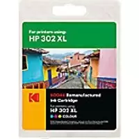 Image of Kodak Ink Cartridge Compatible with HP 302XL F6U67AE Tri Colour