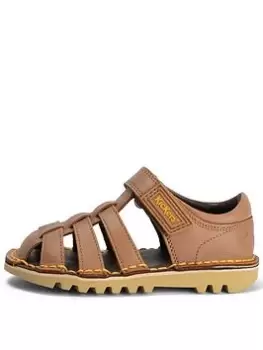 Image of Kickers Kick Sandal Sandal, Brown, Size 11 Younger