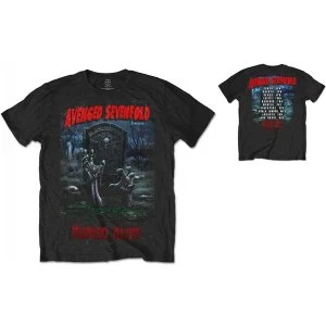 Image of Avenged Sevenfold Buried Alive Tour 2012 with Back Printing Mens X-Large T-Shirt - Black