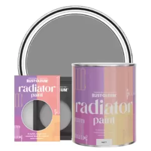 Image of Rust-Oleum Radiator Paint, Matt Finish - Iris - 750ml