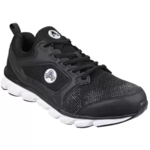 Amblers Safety Mens AS707 Lightweight Non-Leather Safety Trainer (9 UK) (Black) - Black