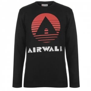 image of Airwalk Classic Sweatshirt Mens - Black