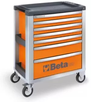 image of Beta Tools C39-7/O 7 Drawer Roller Cab 800 x 500 x 971mm Orange 039000001