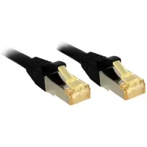 image of LINDY 47315 RJ45 Network cable, patch cable CAT 6a (CAT 7 cable) S/FTP 20.00 m Black