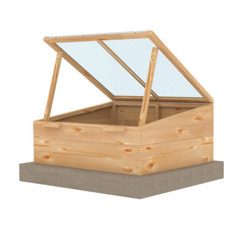 Image of Shire Holkham Large 4X3ft Cold Frame Pressure Treated With Toughened Glass (Cold Frame Only)
