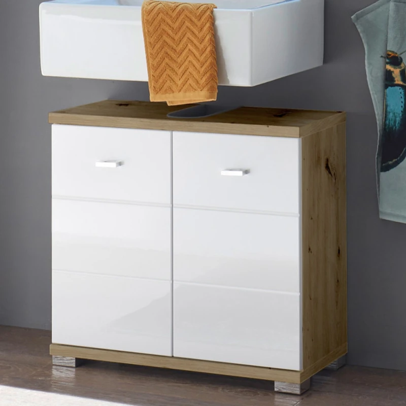 Image of Julian Bowen Julian Bowen Pool Under Sink Unit - White & Oak