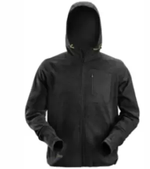 image of Snickers FlexiWork Black Polyester Mens Work Hoodie L