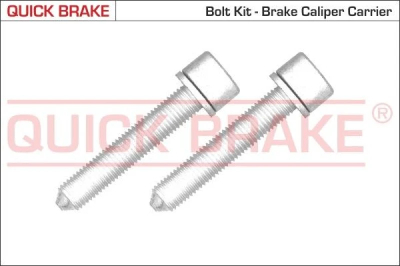 Image of QUICK BRAKE Bolt, brake caliper QUICK BRAKE 11612K