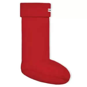 Image of Hunter Unisex Recycled Fleece Tall Boot Socks Military Red Large