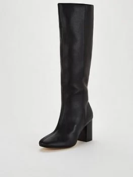 image of OFFICE Kit Knee High Boots - Black, Size 7, Women