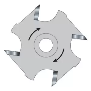 Image of Trend Threaded Slotter Blade for 33 Series M12 Arbors 50mm 8mm M12 Thread