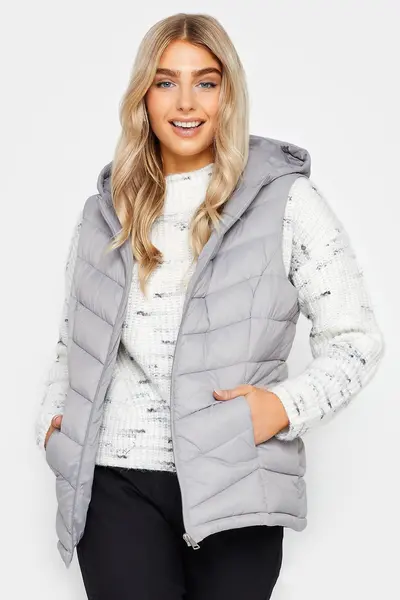 image of M&Co Quilted Gilet Grey