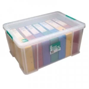 Image of StoreStack 70 Litre Clear W660xD450xH320mm Storage Box RB90126