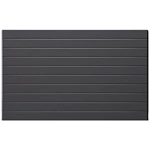Image of Henrad Everest Single Convector Designer Radiator - Grey 600 x 800 mm